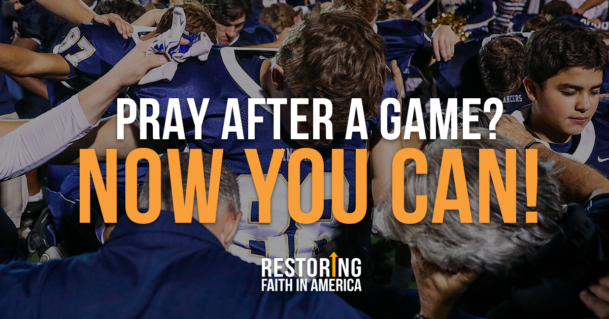 Pray Afer A Game | Now You Can | Restoring Faith in America