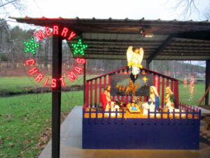 lighted MERRY CHRISTMAS